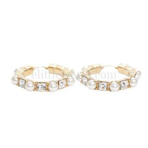 【全新】MIU MIU 珍珠圈式耳環 E19056