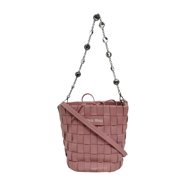 【二手】MIU MIU INTRECCIO 水桶包 RR1716