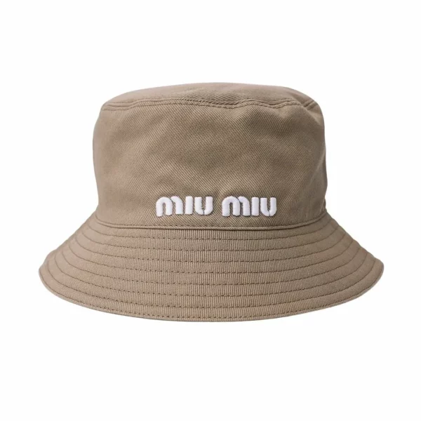【二手】MIU MIU LOGO 刺繡漁夫帽 M E17499