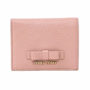 【二手】MIU MIU MADRAS FIOCCO 小巧雙折錢包 E17543