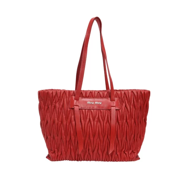 【二手】MIU MIU NAPPA MATELASSE 手提袋 E22308