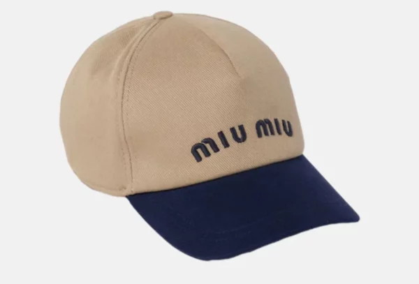 【全新】MIU MIU 拼色棒球帽 SIZE M PD1031