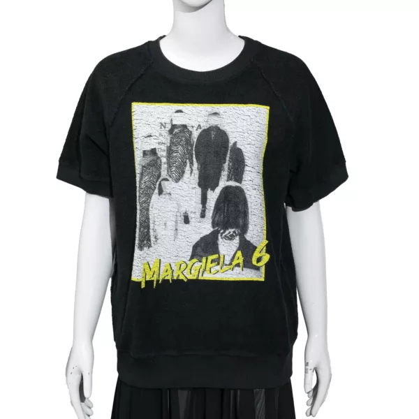 【二手】MM6 MAISON MARGIELA 印花棉質針織 T恤 S E21154