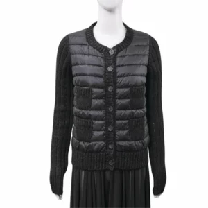 【二手】MONCLER 針織毛衣羽絨外套 M E22823