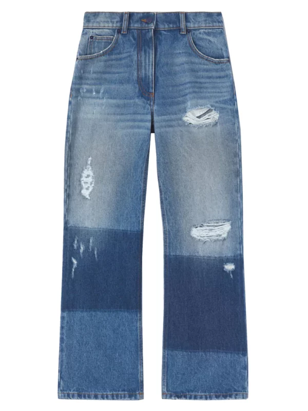 【意大利】MONCLER x PALM ANGELS 露踝牛仔褲 40