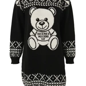【意大利】MOSCHINO 超大款泰迪針織連衣裙 XXS