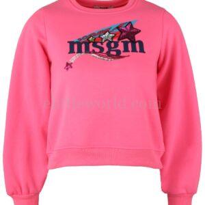 【二手】MSGM 亮片飾LOGO套頭衫12A