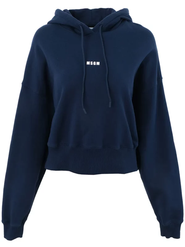 【二手】MSGM LOGO 印花連帽衫 S