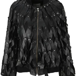 【二手】NOIR KEI NINOMIYA 合成皮革拉鍊夾克 S