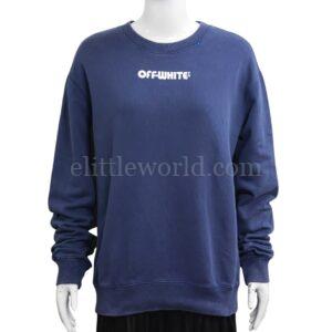 【二手】OFF-WHITE SKELETONS BLUE 衛衣 M E17668