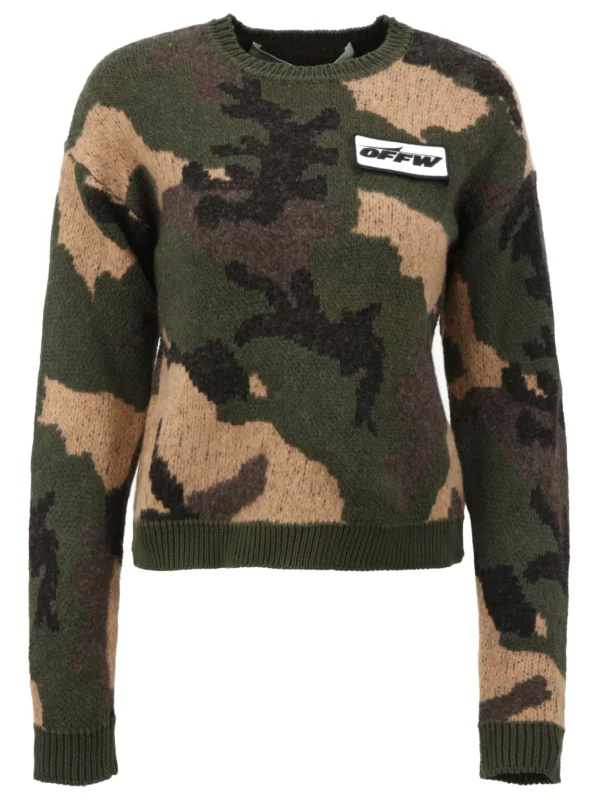 【二手】OFF-WHITE 迷彩毛衣 XXS