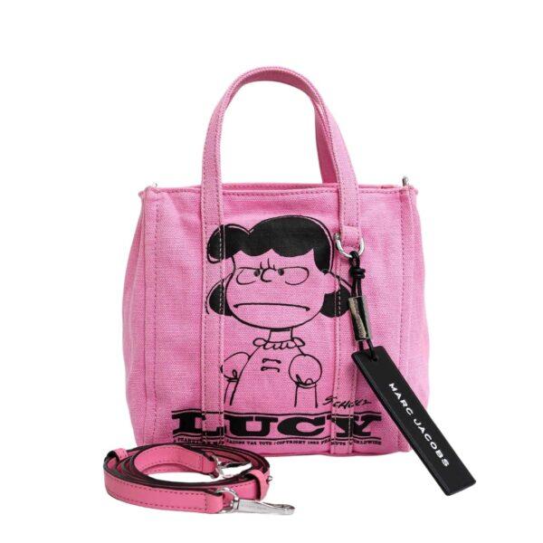 【未使用品】PEANUTS X MARC JACOBS LUCY 標籤托特包 E18762