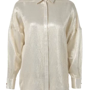 【二手】POIRET 金絲純色襯衣 34