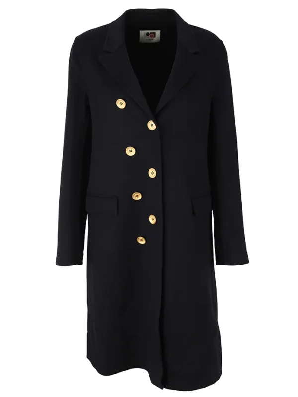 【二手】PORTS 1961 不對稱雙排扣大衣 36
