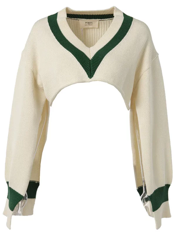 【意大利】PORTS 1961 短款針織上衣 S