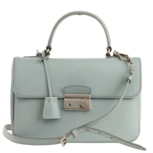 【二手】PRADA 鎖扣皮革單肩包
