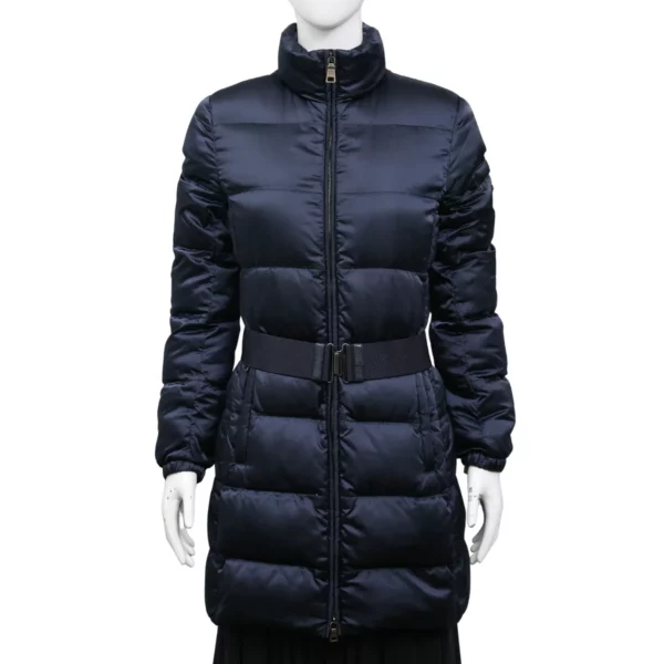 【二手】PRADA 配腰帶羽絨大衣 38 E21794