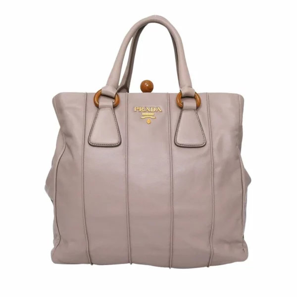 【二手】PRADA 軟小牛皮手提袋 E16979