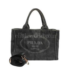 【二手】PRADA 帆布手提包 E23152