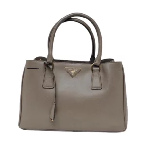 【二手】 PRADA GALLERIA 灰色牛皮手袋 PD1409
