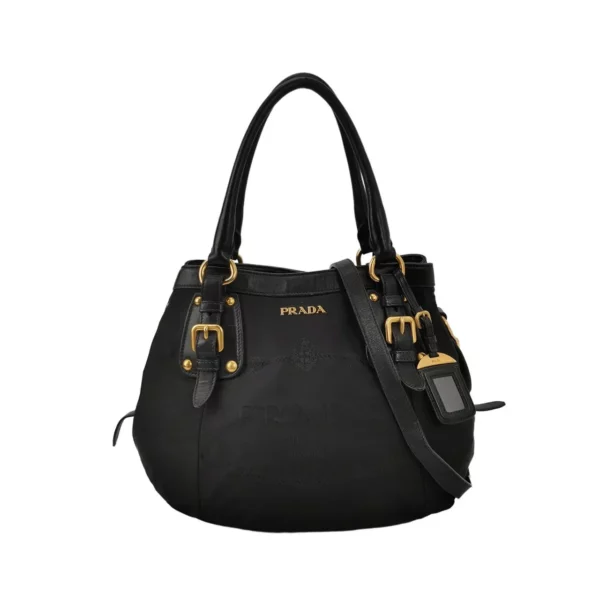 【二手】PRADA 黑色龍斜挎包 PD1290