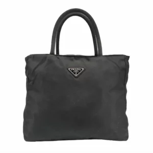 【二手】PRADA 黑色尼龍手提袋 PD1356