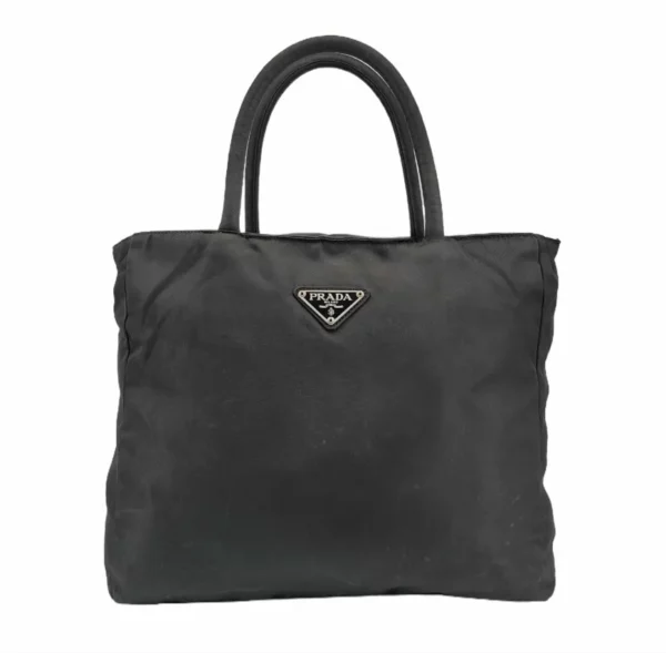 【二手】PRADA 黑色尼龍手提袋 PD1356