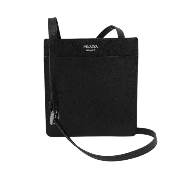 【二手】PRADA 黑色牛皮手提袋 PD1481