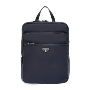 【全新】PRADA 中號藍色雙肩包 PD1540