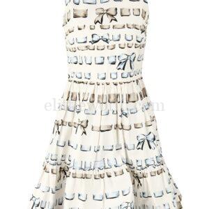 【二手】RED VALENTINO 圖案印花無袖連衣裙 38