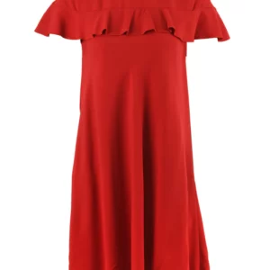 【二手】RED VALENTINO 荷葉邊飾連衣裙 40
