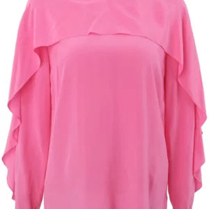 【二手】RED VALENTINO 系帶真絲罩衫 42