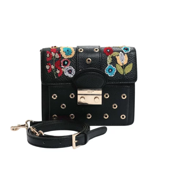 【二手】RED VALENTINO 亮片花朵迷你斜背包 S3864