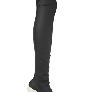 【二手】RICK OWENS 經典皮革過膝靴 37
