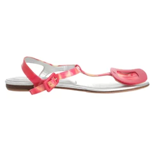【二手】ROGER VIVIER 金屬感漆扣皮革涼鞋 36