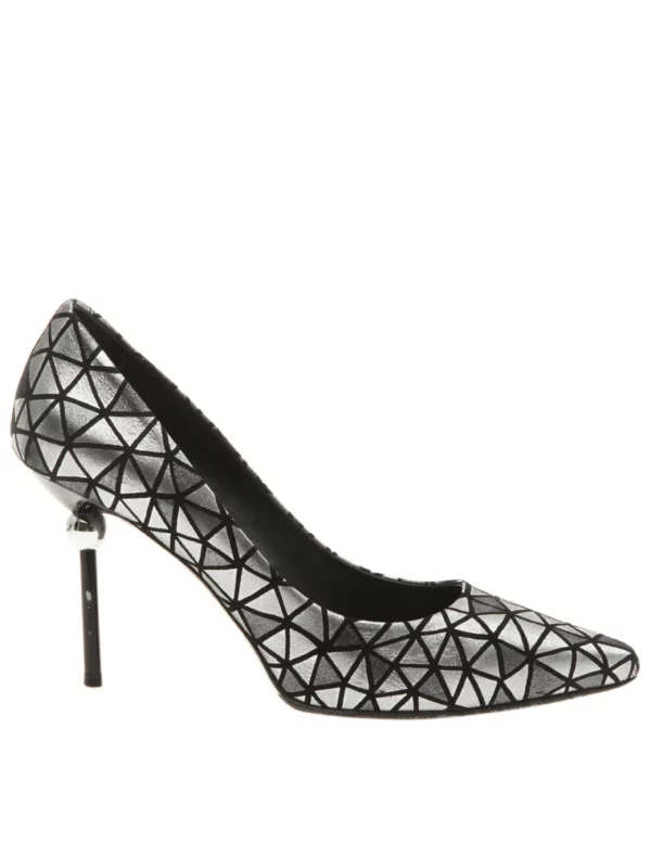 【二手】ROGER VIVIER 菱形圖案尖頭高跟鞋 36