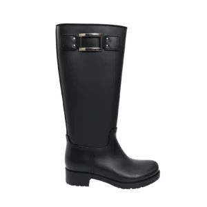 【未使用品】ROGER VIVIER 金屬扣雨靴 37 E21094