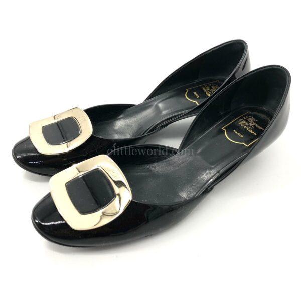 【二手】ROGER VIVIER 漆皮芭蕾平底鞋