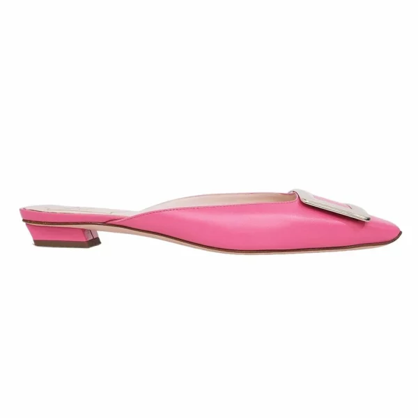 【二手】ROGER VIVIER BELLE VIVIER 低跟半拖鞋 36.5 E20987