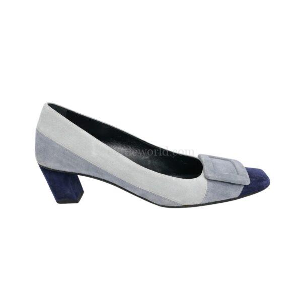 【二手】ROGER VIVIER BELLE VIVIER 拼色單鞋 36.5 E22912