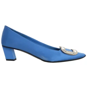 【二手】ROGER VIVIER BELLE VIVIER 絲緞高跟鞋 38.5