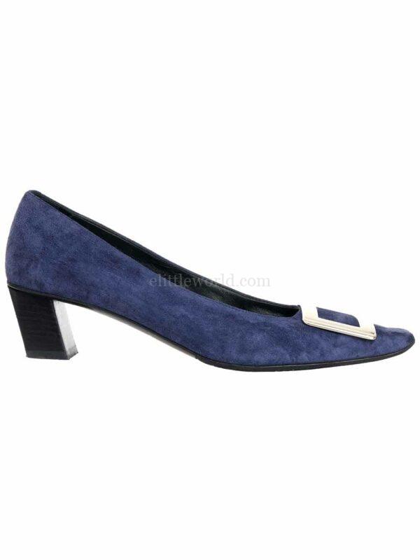 【二手】ROGER VIVIER BELLE VIVIER 麂皮高跟鞋 38.5