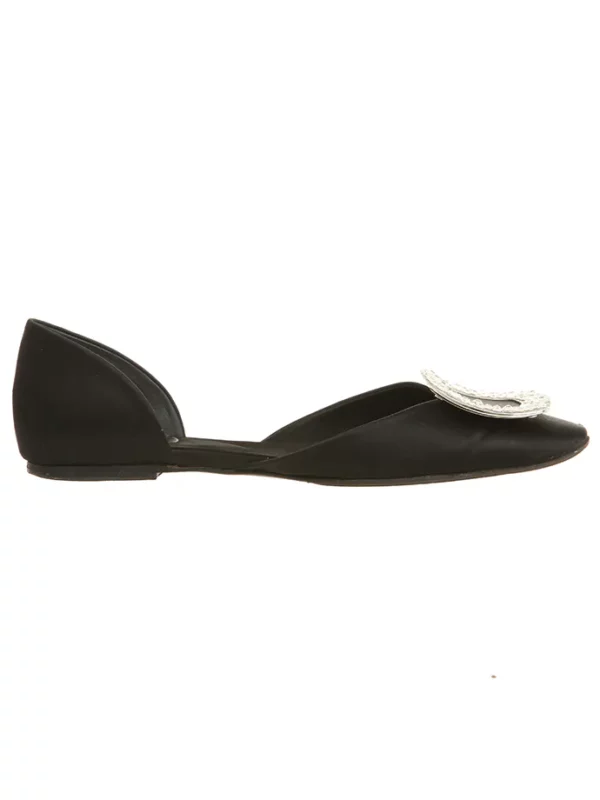 【二手】ROGER VIVIER CHIPS 水鑽絲綢芭蕾舞鞋 36