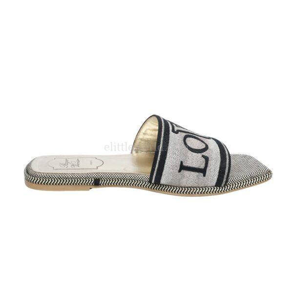 【二手】ROGER VIVIER LOVE PARIS 平底涼鞋 36 E16832