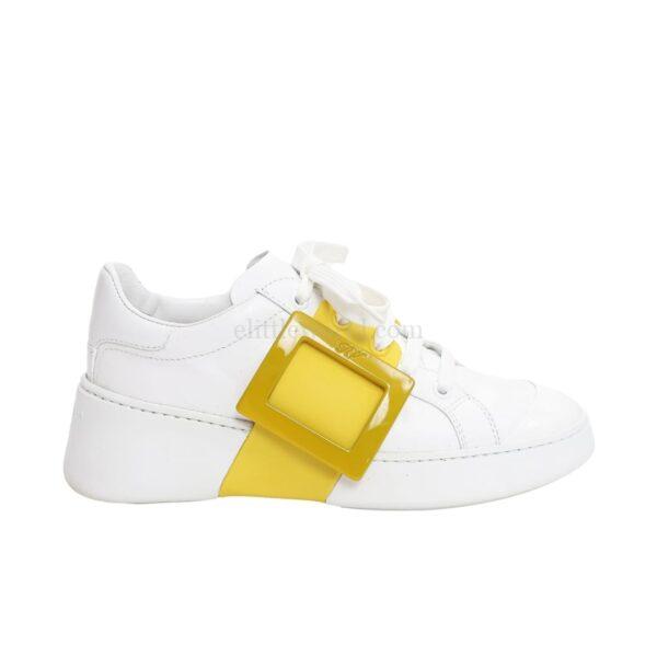 【二手】ROGER VIVIER VIV SKATE 鍍漆飾扣運動鞋 36.5 S3882