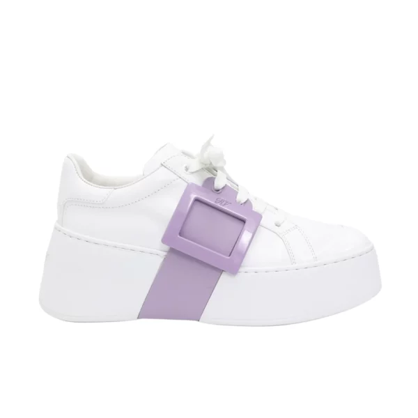 【全新】ROGER VIVIER VIV SKATE 鍍漆飾扣運動鞋 39 E21722