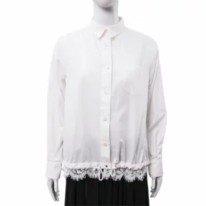 【二手】SACAI 蕾絲邊襯衫 2 E22269