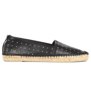 【二手】SAINT LAURENT 鉚釘縫飾草編鞋 36