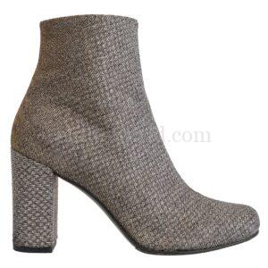 【二手】SAINT LAURENT 金屬感及踝高跟靴 36