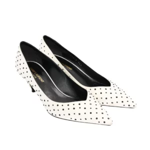 【二手】SAINT LAURENT 波點高跟鞋 36.5 E13176
